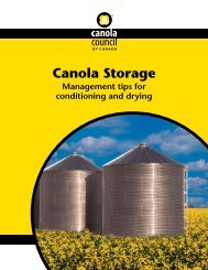 Canola Storage - Canola Council of Canada