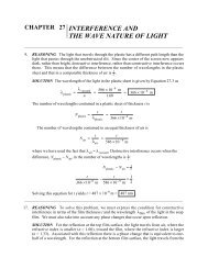 chapter 27 interference and the wave nature of light - Wiley