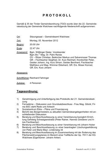 Protokoll der 22. Gemeinderatssitzung vom 05.11.2012 (48 KB) - .PDF