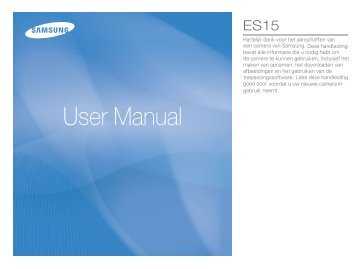 Handleiding Samsung ES15 samsung-es15.pdf - Portable Gear