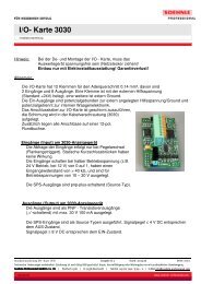 I/O- Karte 3030 - Wum-profishop.de