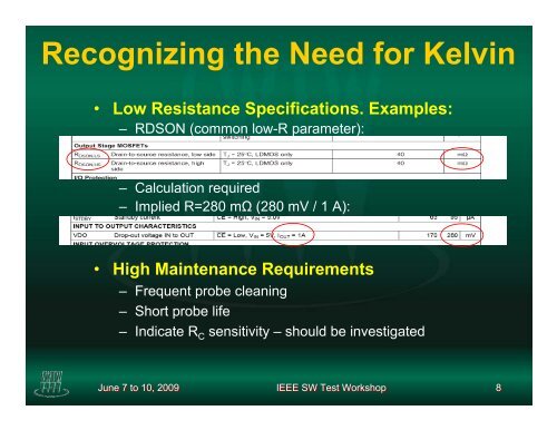 Kelvin Contactors for Wafer-Scale Test - Semiconductor Wafer Test ...