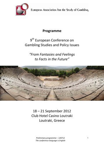Pro Gram Me - European Association for the Study of Gambling