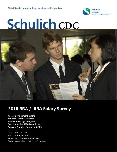2010 BBA Graduate Survey - Schulich School of Business - York ...