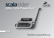scala rider G9x Bedienungsanleitung DE - Cardo Systems, Inc