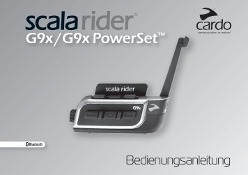 scala rider G9x Bedienungsanleitung DE - Cardo Systems, Inc