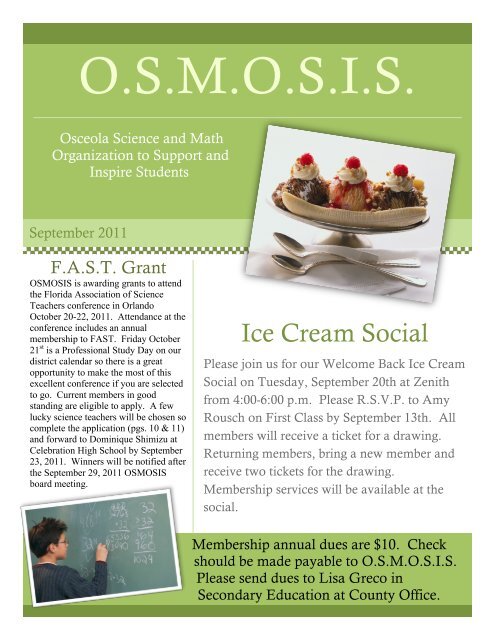 September 2011 Newsletter - Osceola County School District