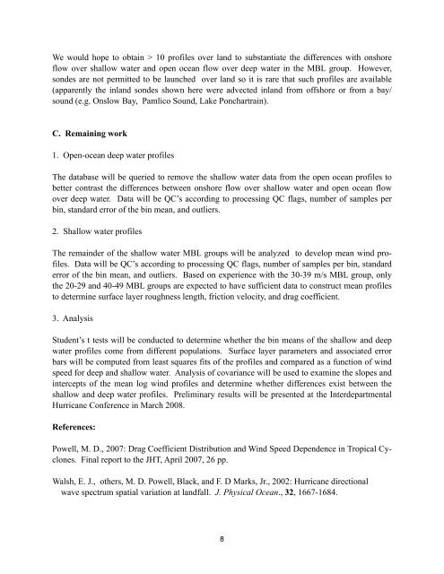 High Wind Drag Coefficient and Sea Surface Roughness in Shallow ...