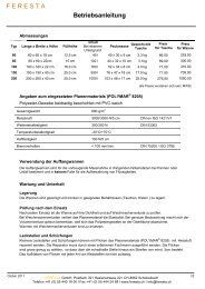 Datenblatt / BestÃ¤ndigkeit - FERESTA GmbH