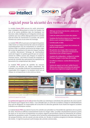 Logiciel pour la sÃ©curitÃ© des ventes au dÃ©tail - AxxonSoft