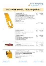 Spineboard ultraMEDIC SAN-0280 - Heinz Stampfli AG