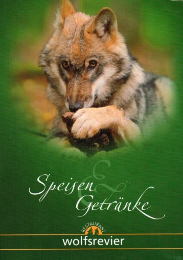 Speisekarte Wolfsrevier