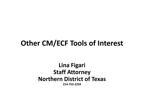CM/ECF - Federal Judicial Center