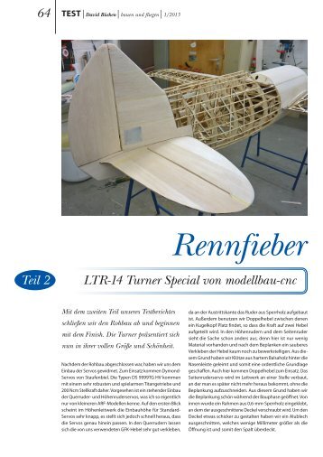 Turner Testbericht Teil 2 01/2013 - Aviation Scale Products