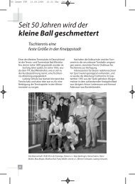 Seit 50 Jahren wird der kleine Ball geschmettert - TTF Bad WÃ¶rishofen