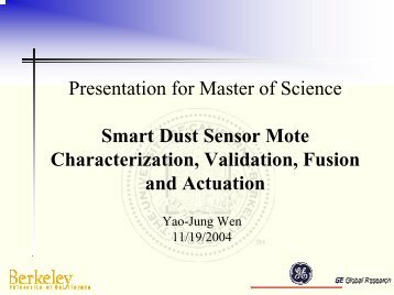 Smart Dust Sensor Mote Characterization, Validation, Fusion and ...