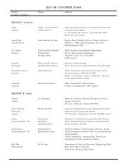 Appendix C List of Contributors
