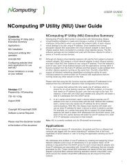 NComputing IP Utility (NIU) User Guide