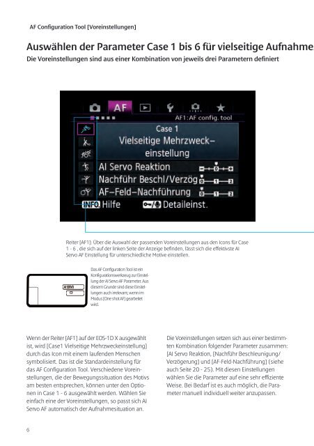 EOS-1D X Leitfaden AF-Einstellung