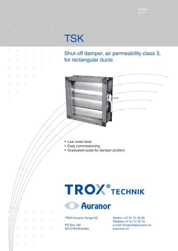 LÃV-R TSK - TROX Auranor Norge as