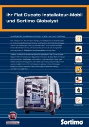 Ihr Fiat Ducato Installateur-Mobil und Sortimo Globelyst