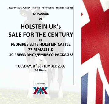 HOLSTEIN UK's SALE FOR THE CENTURY - Wright Manley