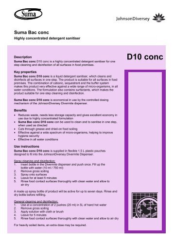 D10 conc - Western Hygiene