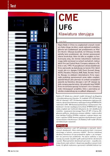 CME UF6 Muzyk marzec 2006 - Audiostacja