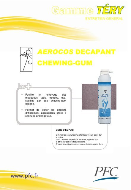 AEROCOS decapant chewing gum OK LABO OK MARKT - Pfc
