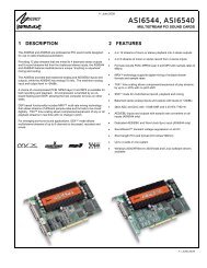 Datasheet asi654x - SLG Broadcast AG