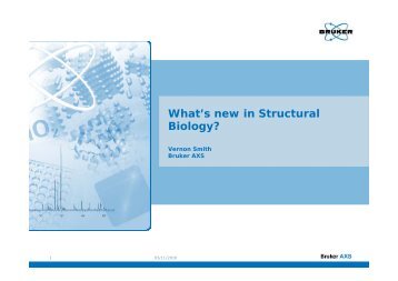 Vernon Smith - What's new in Structural Biology?