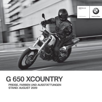 G 650 XCOUNTRY - BMW Motorrad International