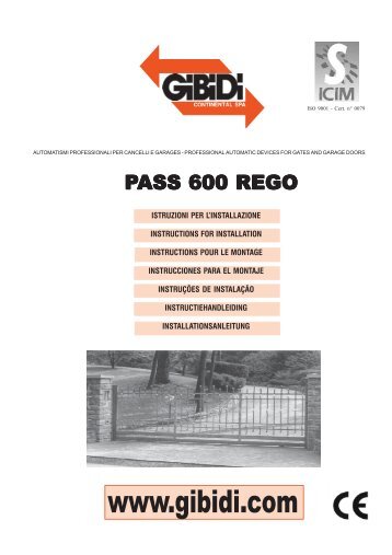 Pass REGO 600 - GiBiDi