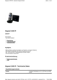 Gigaset C450 IP Gigaset C450 IP - Technische Daten - allnetstore.de