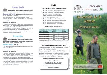 UniversitÃ© de la Nature - Rhone Solidaires