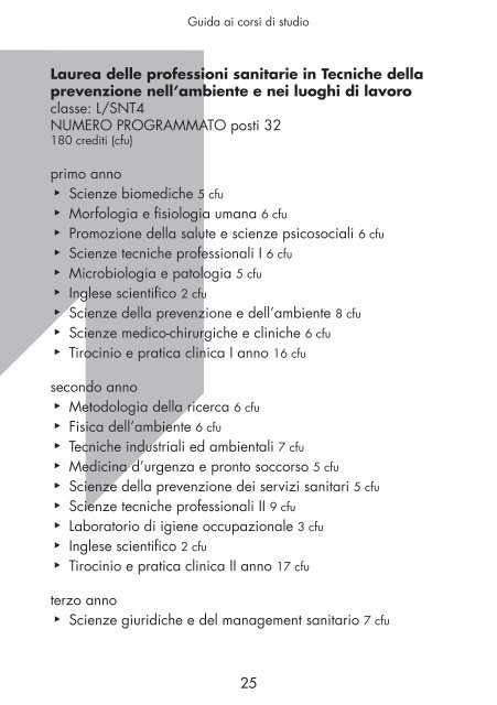 Guida ai corsi di studio - Università degli Studi di Siena