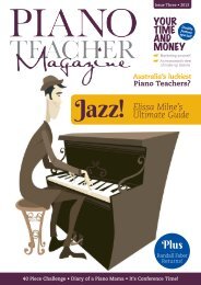 Piano Teacher Magazine Issue3 - NEW! - Hal Leonard Australia
