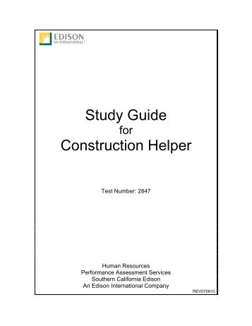 Construction Helper (Test 2847) - Edison International