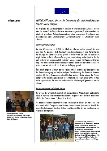 Infobrief Dezember 10 (PDF) - RS 1 Schülerfirma eV