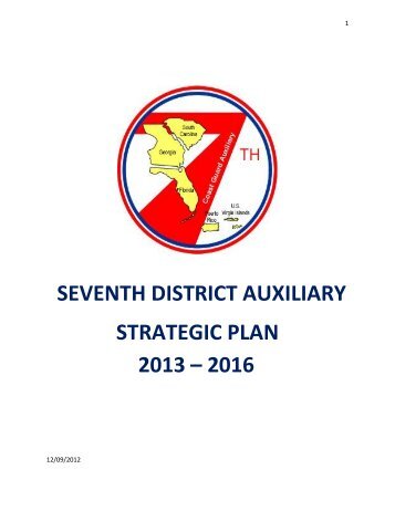 7th District Strategic Plan - US Coast Guard Auxiliary, Flotilla 14-8 ...