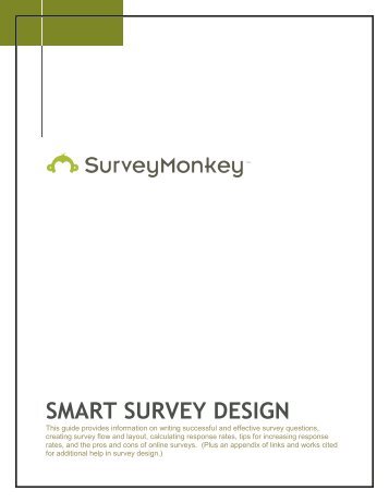 2008 SMART SURVEY DESIGN - Help - SurveyMonkey