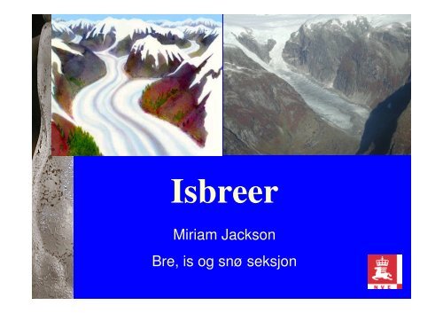 Isbreer - NVE