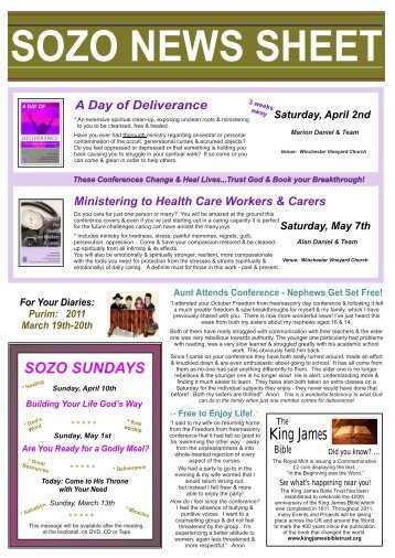 News Sheet 256.cdr - Sozo Ministries International