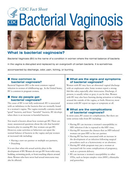 Bacterial Vaginosis Fact Sheet 1514