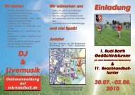 Einladung Einladung DJ & Livemusik DJ & Livemusik