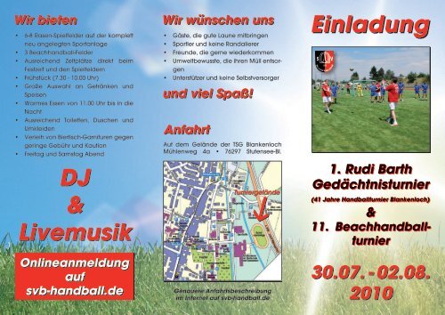 Einladung Einladung DJ & Livemusik DJ & Livemusik