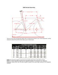Cervelo bike size chart sale
