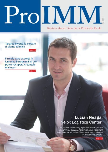 ProIMM - Revista afacerii tale de la ProCredit Bank_nr.2 / 09.2011