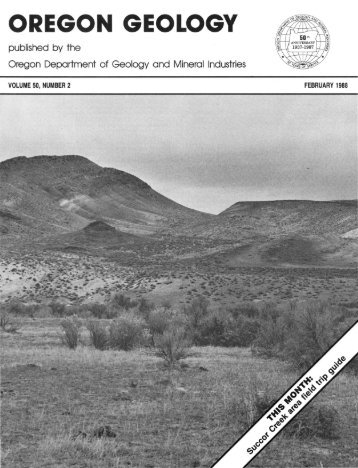 February 1988 - Oregon Department of Geology and Mineral ...