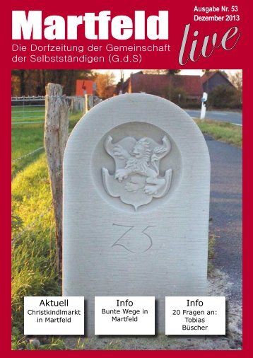 Die aktuelle Ausgabe als PDF-Datei finden Sie hier - Martfeld